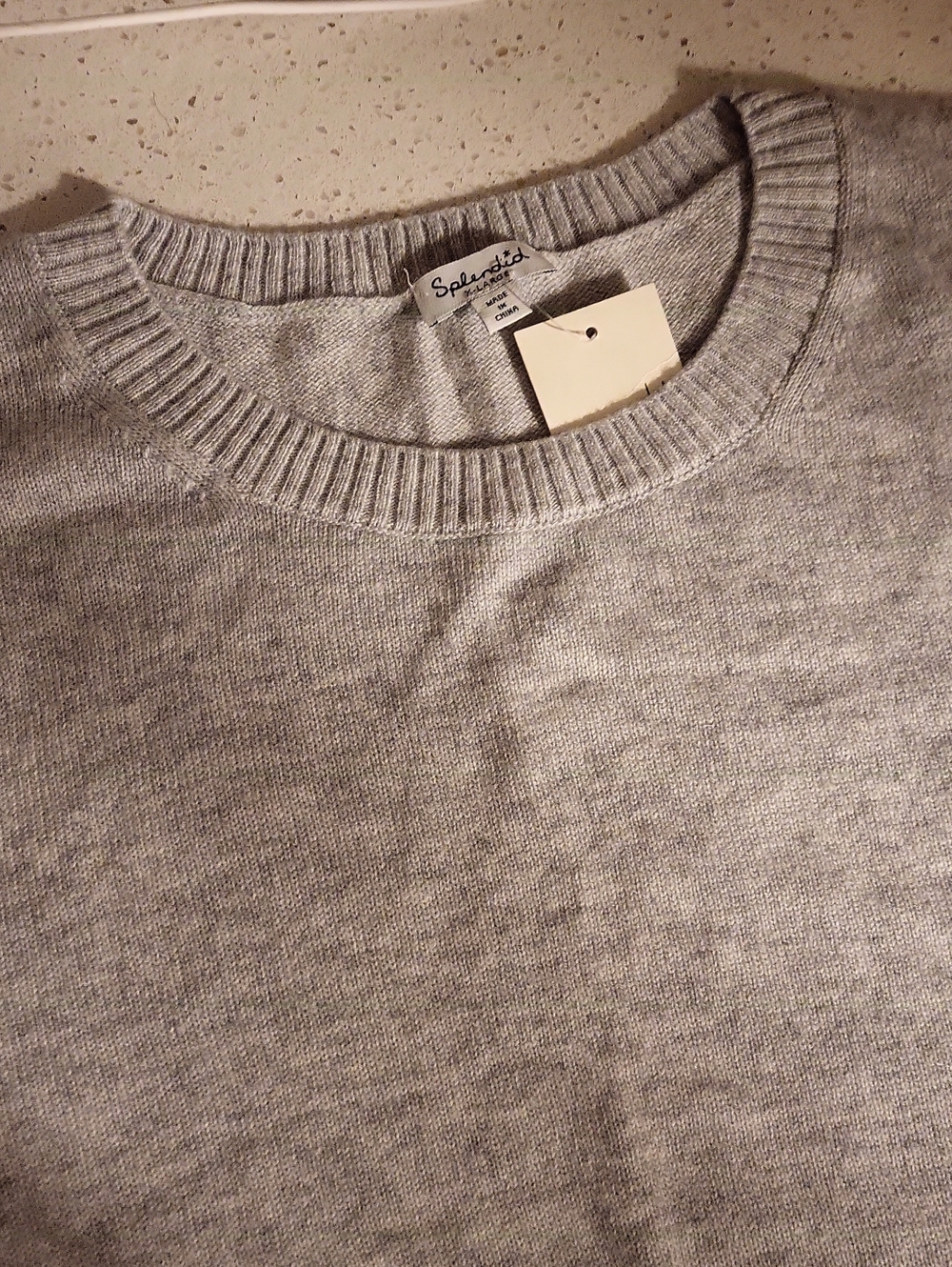 NWT, Splendid Heather Gray Crewneck Sweater, SIZE XL